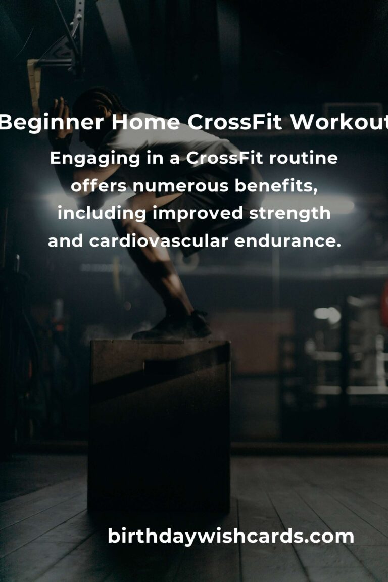 Effective Home CrossFit Routine for Beginners