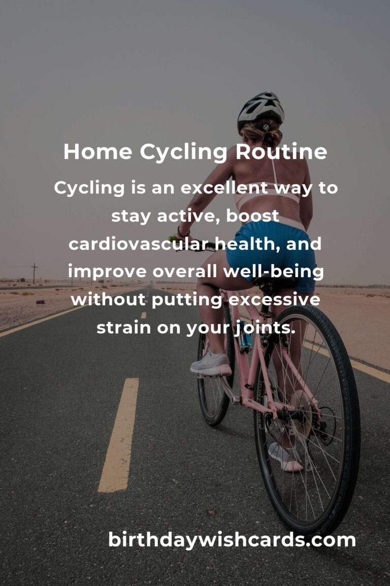 Effective Home Cycling Routine for Empty Nesters