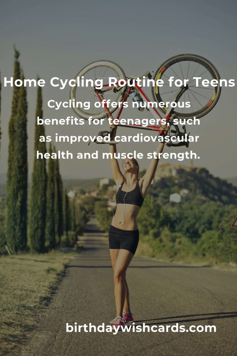 Effective Home Cycling Routine for Teens: Boost Fitness and Fun