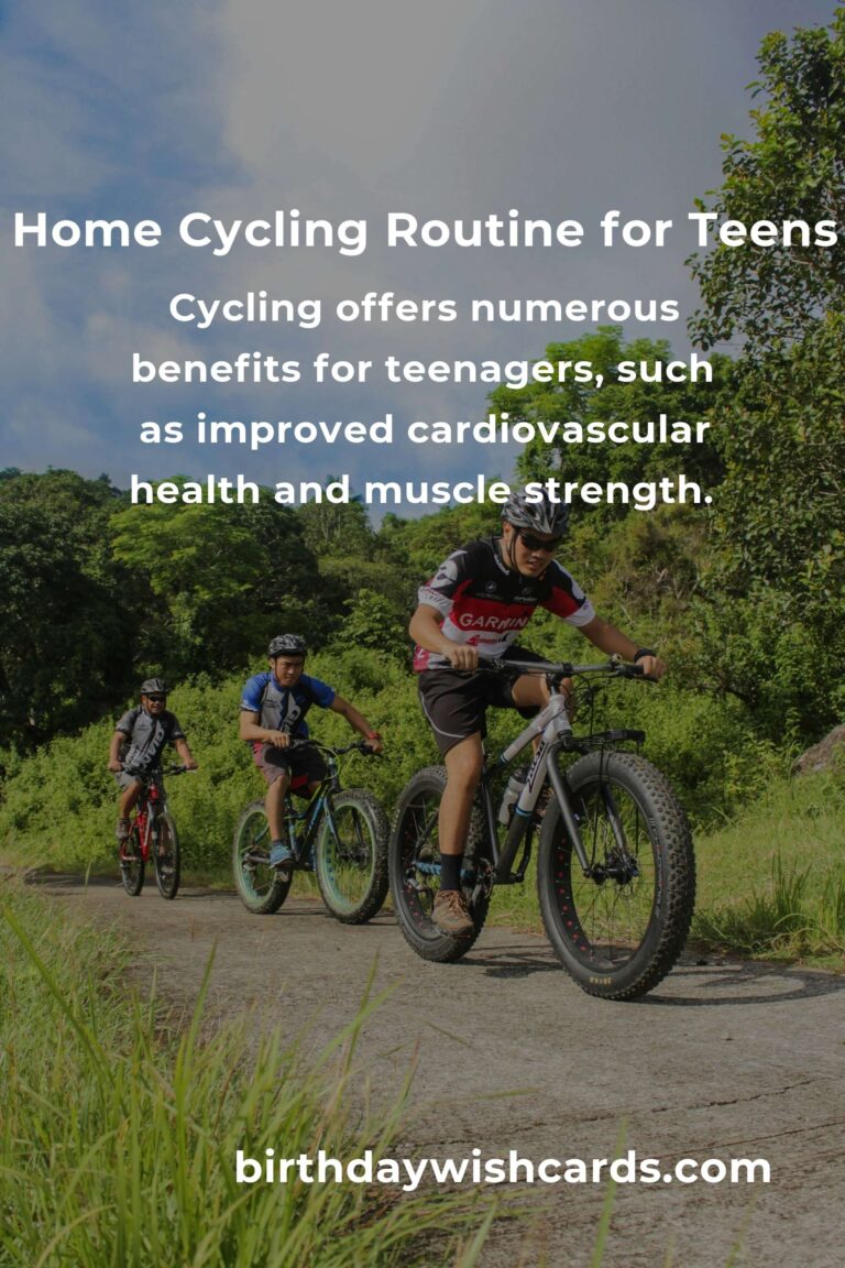 Effective Home Cycling Routine for Teens: Boost Fitness and Fun