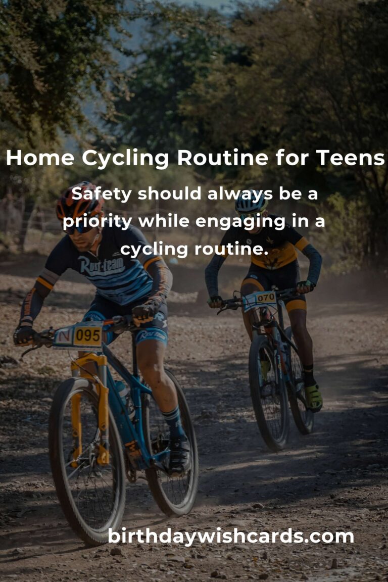 Effective Home Cycling Routine for Teens: Boost Fitness and Fun