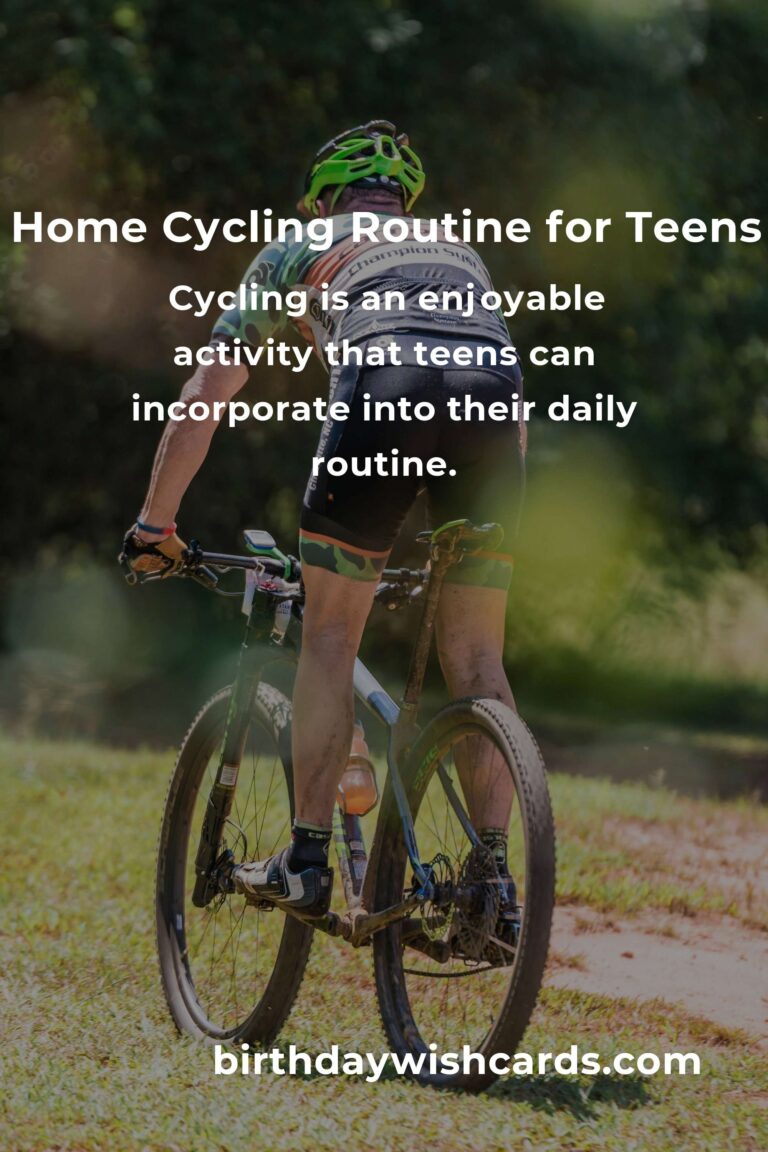 Effective Home Cycling Routine for Teens: Boost Fitness and Fun