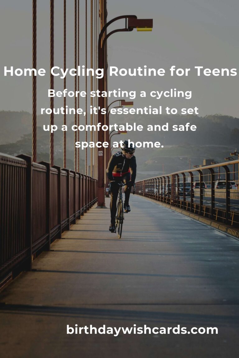 Effective Home Cycling Routine for Teens: Boost Fitness and Fun