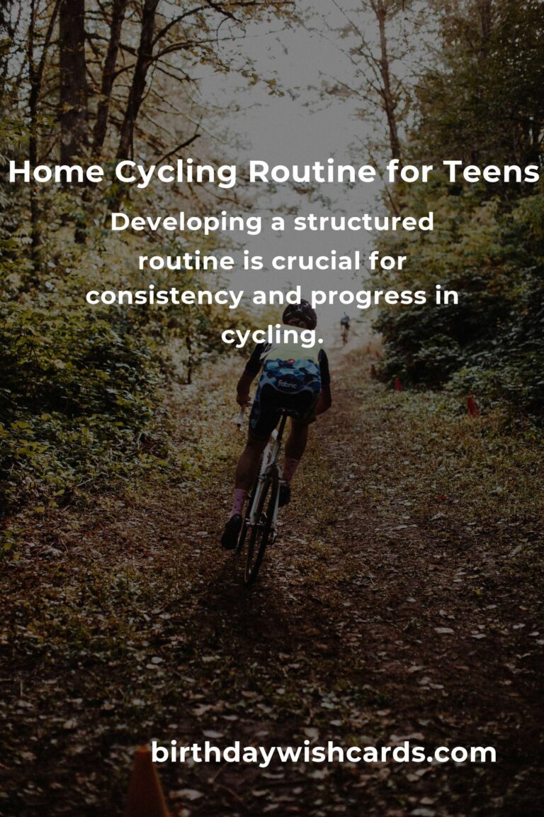 Effective Home Cycling Routine for Teens: Boost Fitness and Fun
