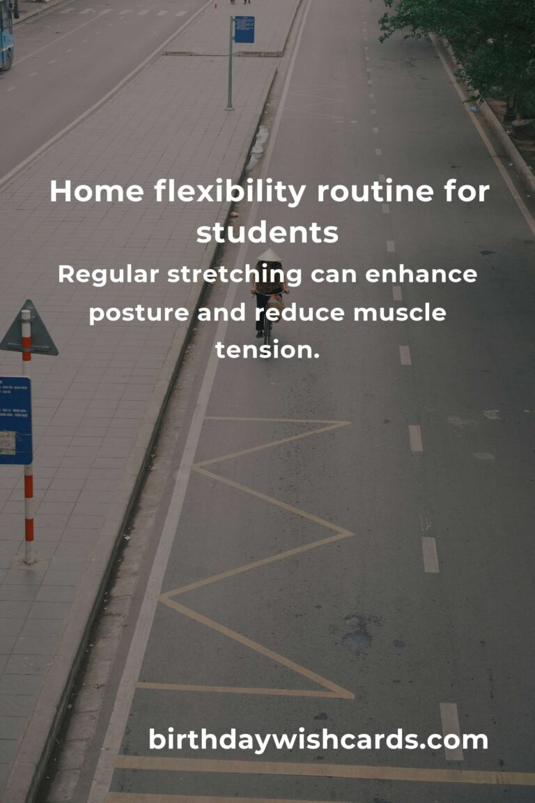 Effective Home Flexibility Routine for College Students