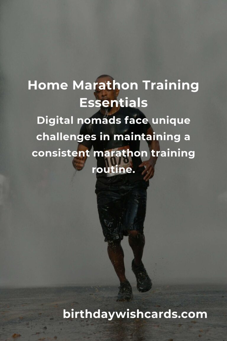 Effective Home Marathon Training Routine for Digital Nomads