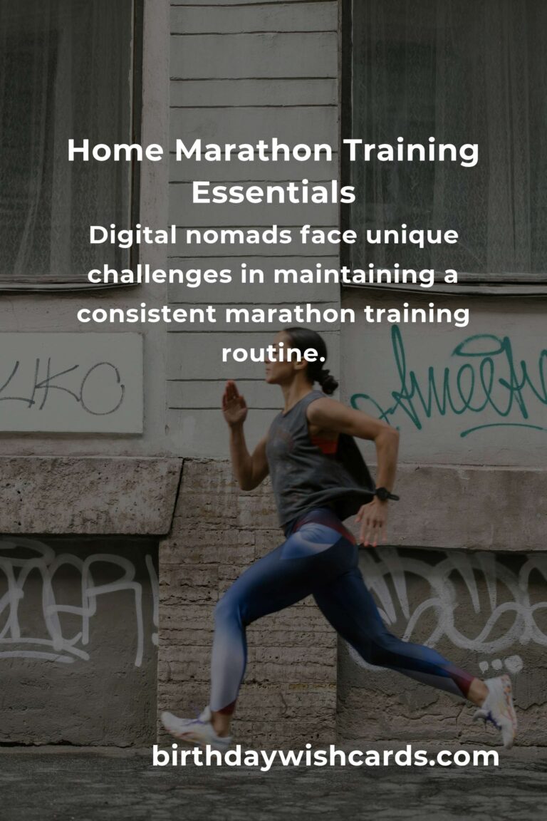 Effective Home Marathon Training Routine for Digital Nomads