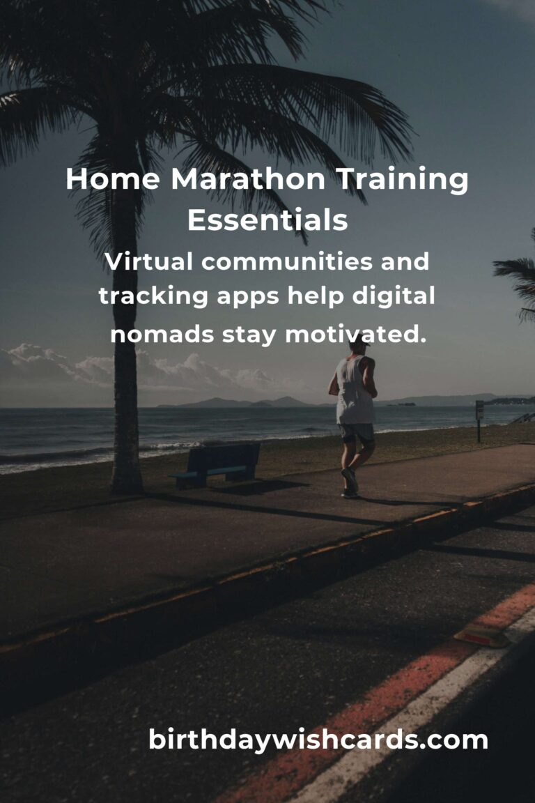 Effective Home Marathon Training Routine for Digital Nomads