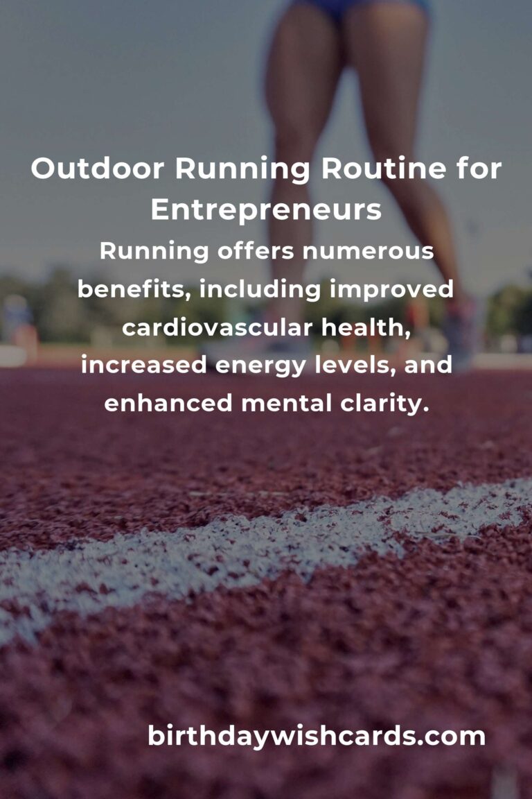 Effective Home Outdoor Running Routine for Busy Small Business Owners