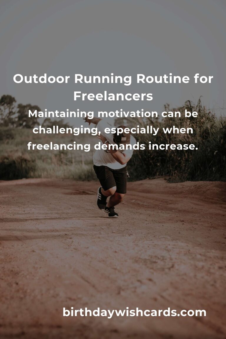 Effective Home Outdoor Running Routine for Freelancers