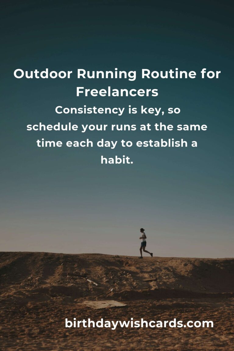 Effective Home Outdoor Running Routine for Freelancers