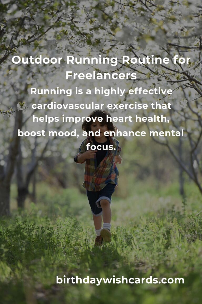 Effective Home Outdoor Running Routine for Freelancers