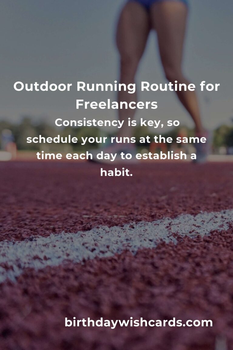Effective Home Outdoor Running Routine for Freelancers
