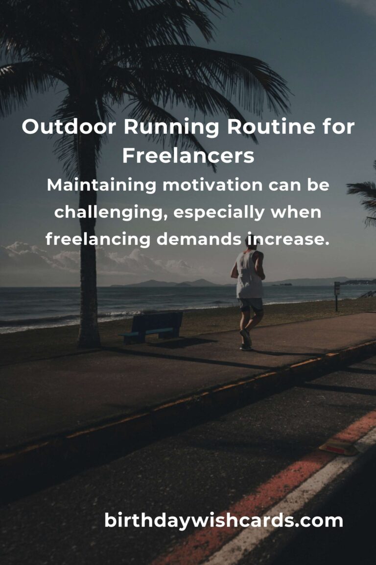 Effective Home Outdoor Running Routine for Freelancers