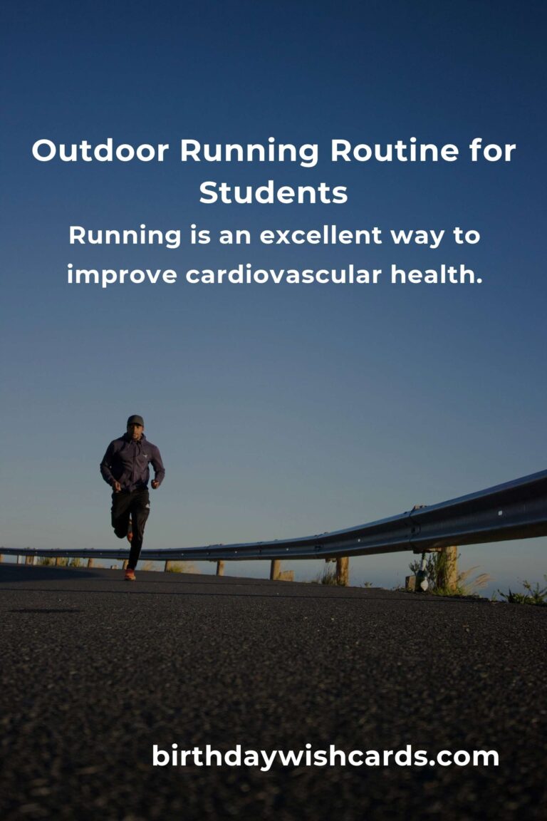 Effective Home Outdoor Running Routine for Students