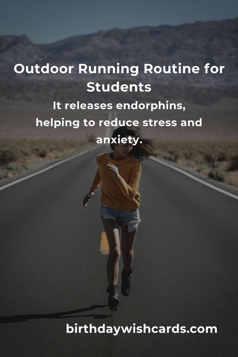 Effective Home Outdoor Running Routine for Students