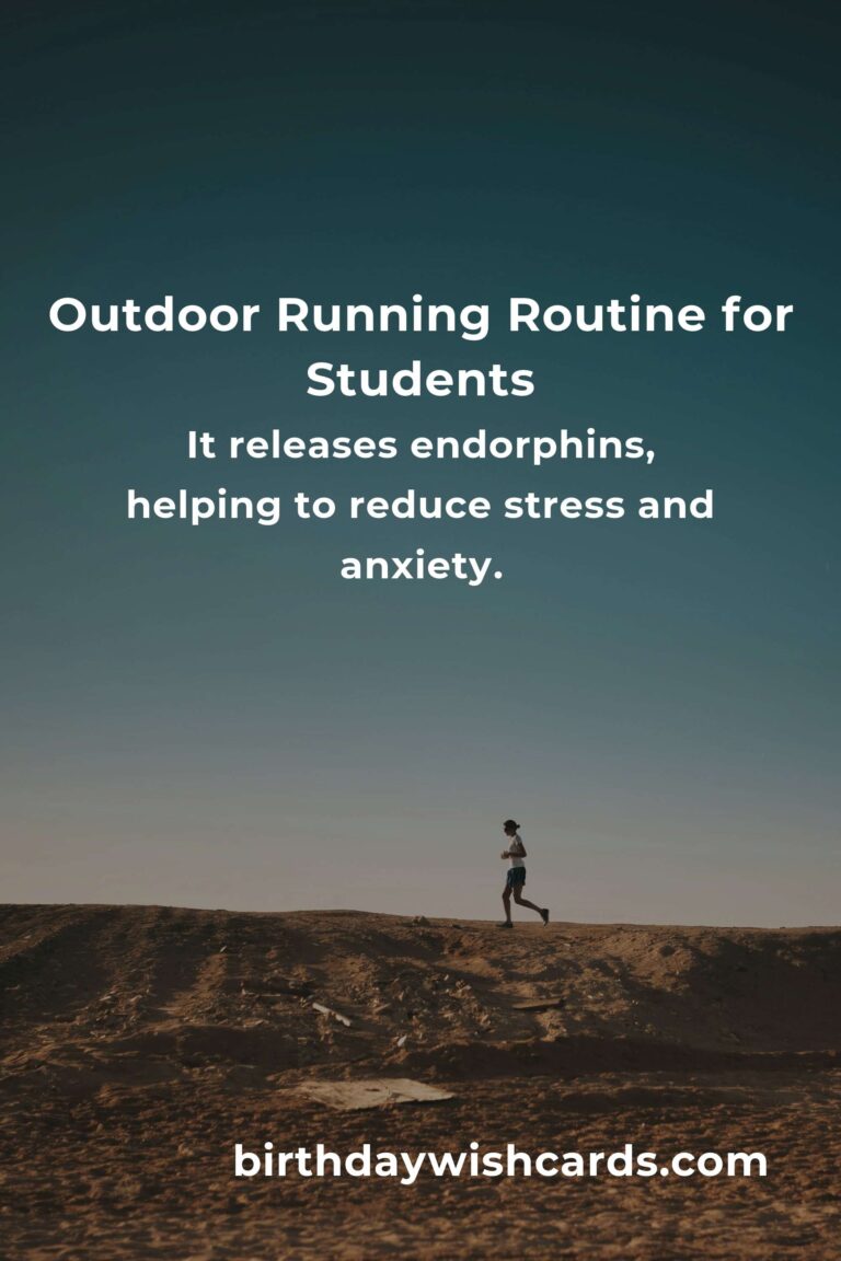 Effective Home Outdoor Running Routine for Students