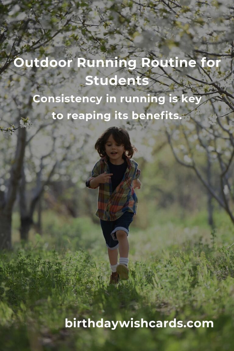 Effective Home Outdoor Running Routine for Students