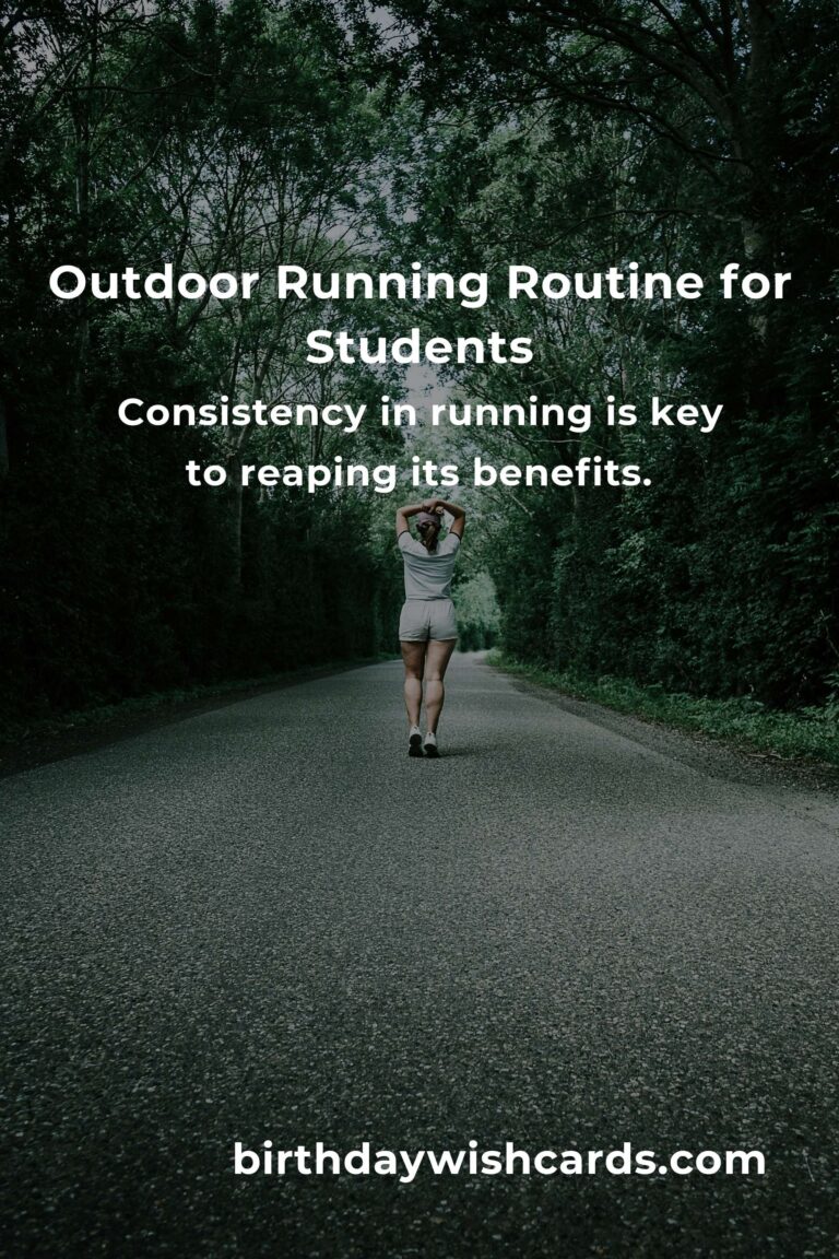 Effective Home Outdoor Running Routine for Students