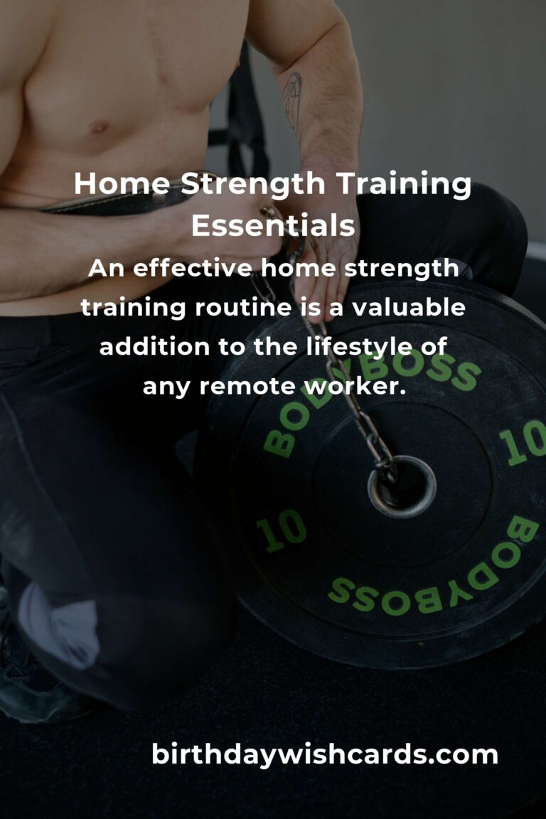 Effective Home Strength Training Routine for Remote Workers