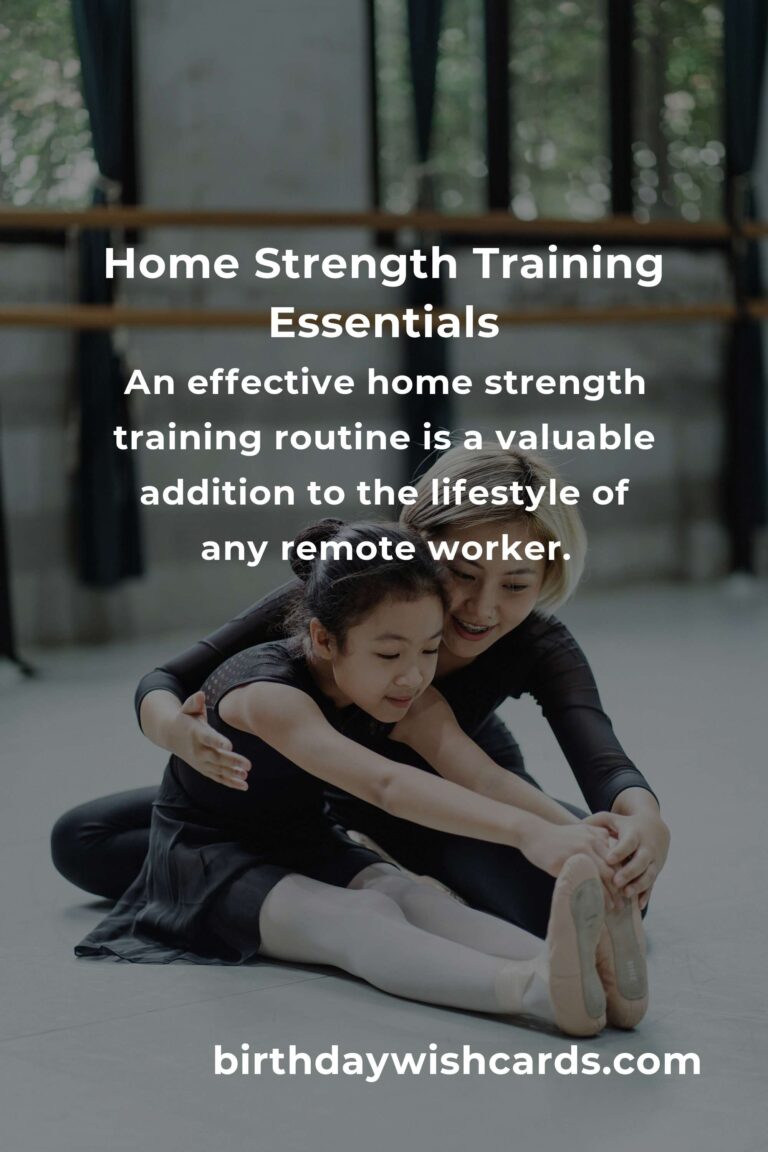 Effective Home Strength Training Routine for Remote Workers