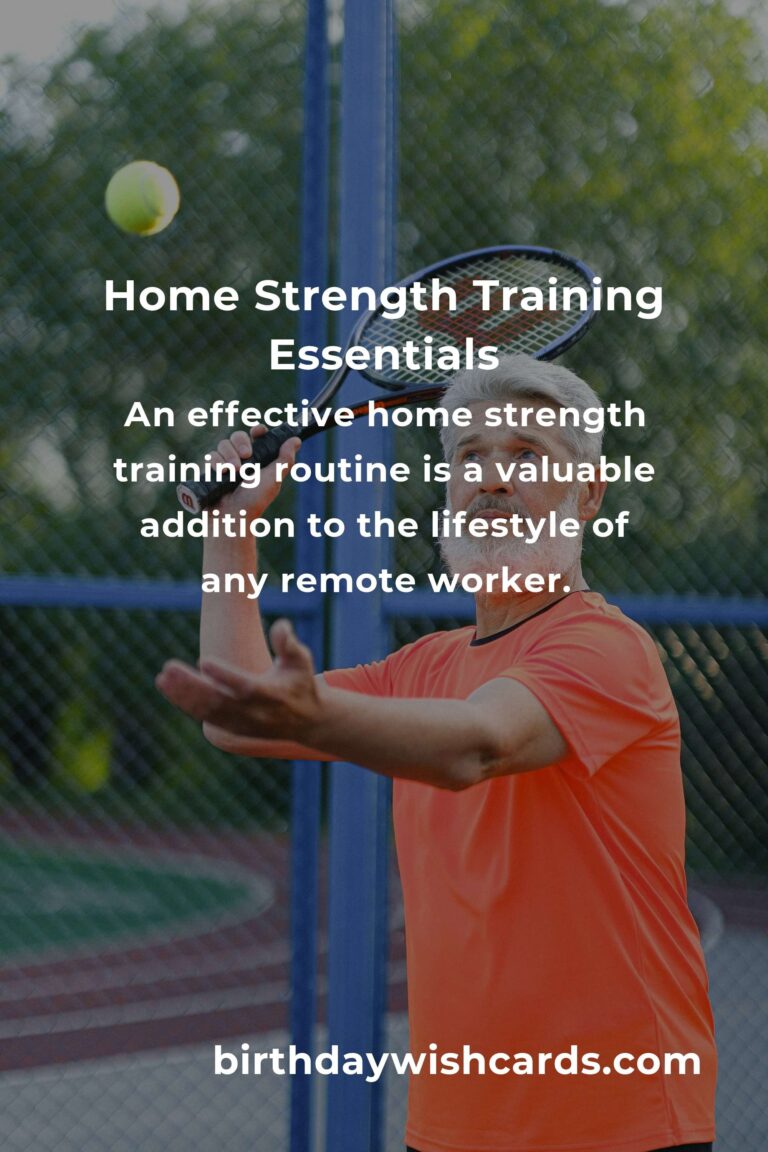 Effective Home Strength Training Routine for Remote Workers