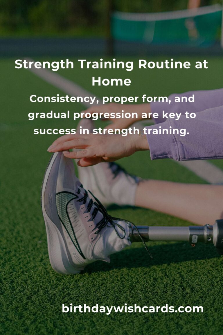 Effective Home Strength Training Routine for Young Adults