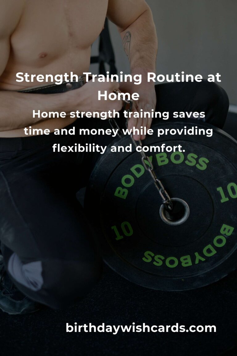 Effective Home Strength Training Routine for Young Adults