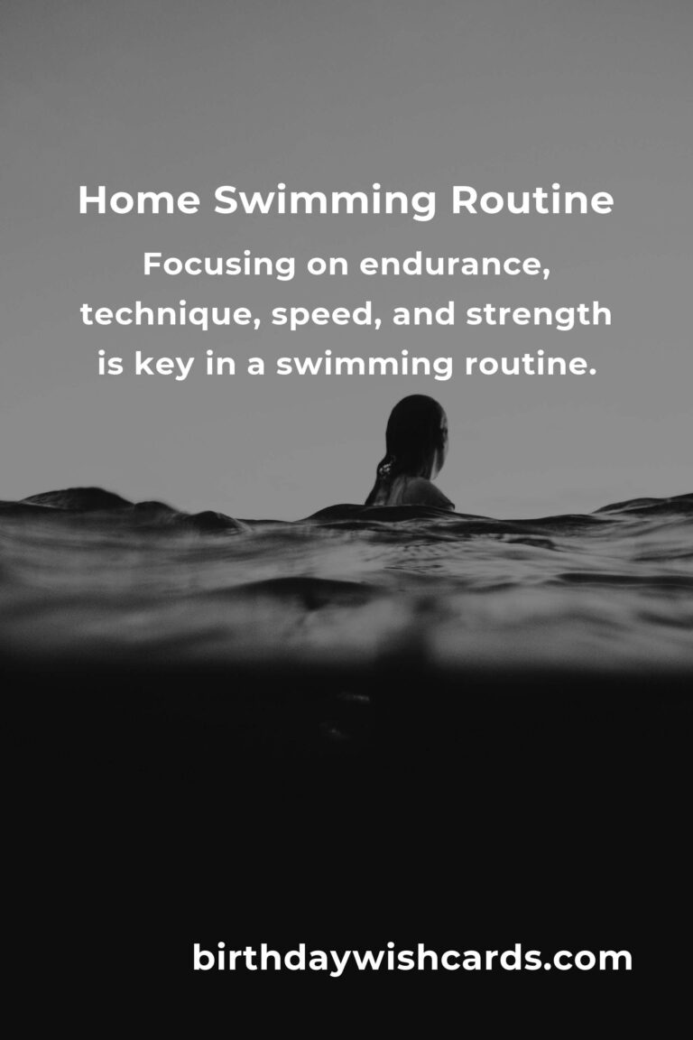 Effective Home Swimming Routine for Professional Athletes
