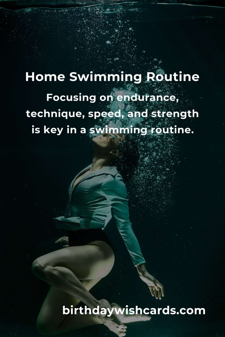 Effective Home Swimming Routine for Professional Athletes