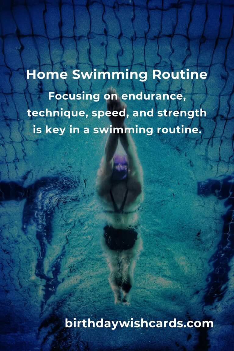 Effective Home Swimming Routine for Professional Athletes
