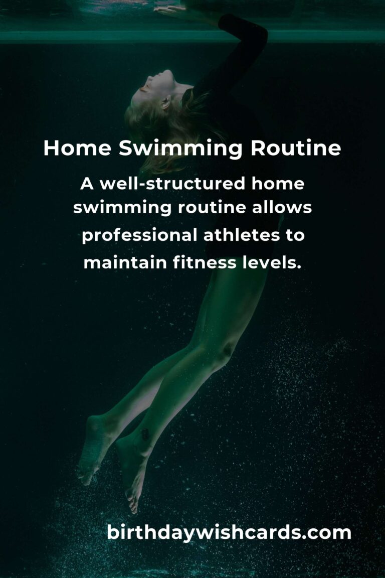 Effective Home Swimming Routine for Professional Athletes