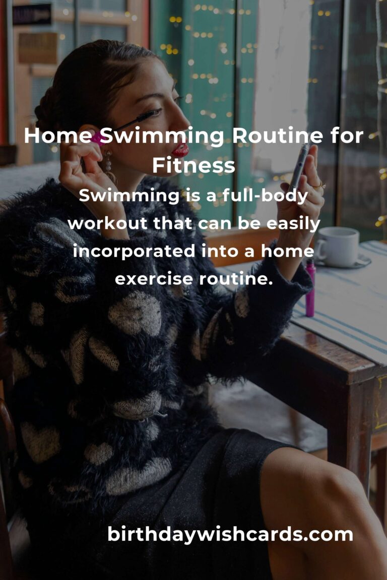 Effective Home Swimming Routine for Remote Workers