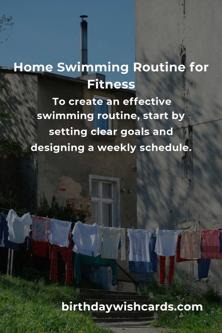 Effective Home Swimming Routine for Remote Workers