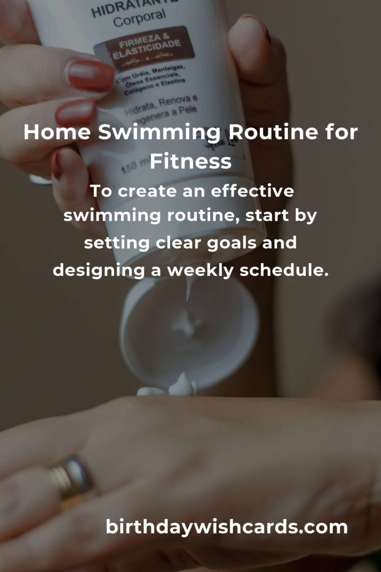 Effective Home Swimming Routine for Remote Workers
