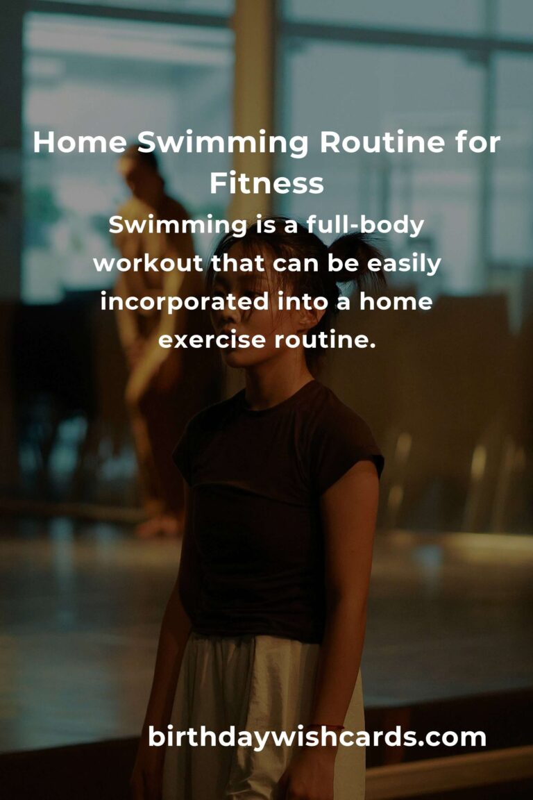 Effective Home Swimming Routine for Remote Workers