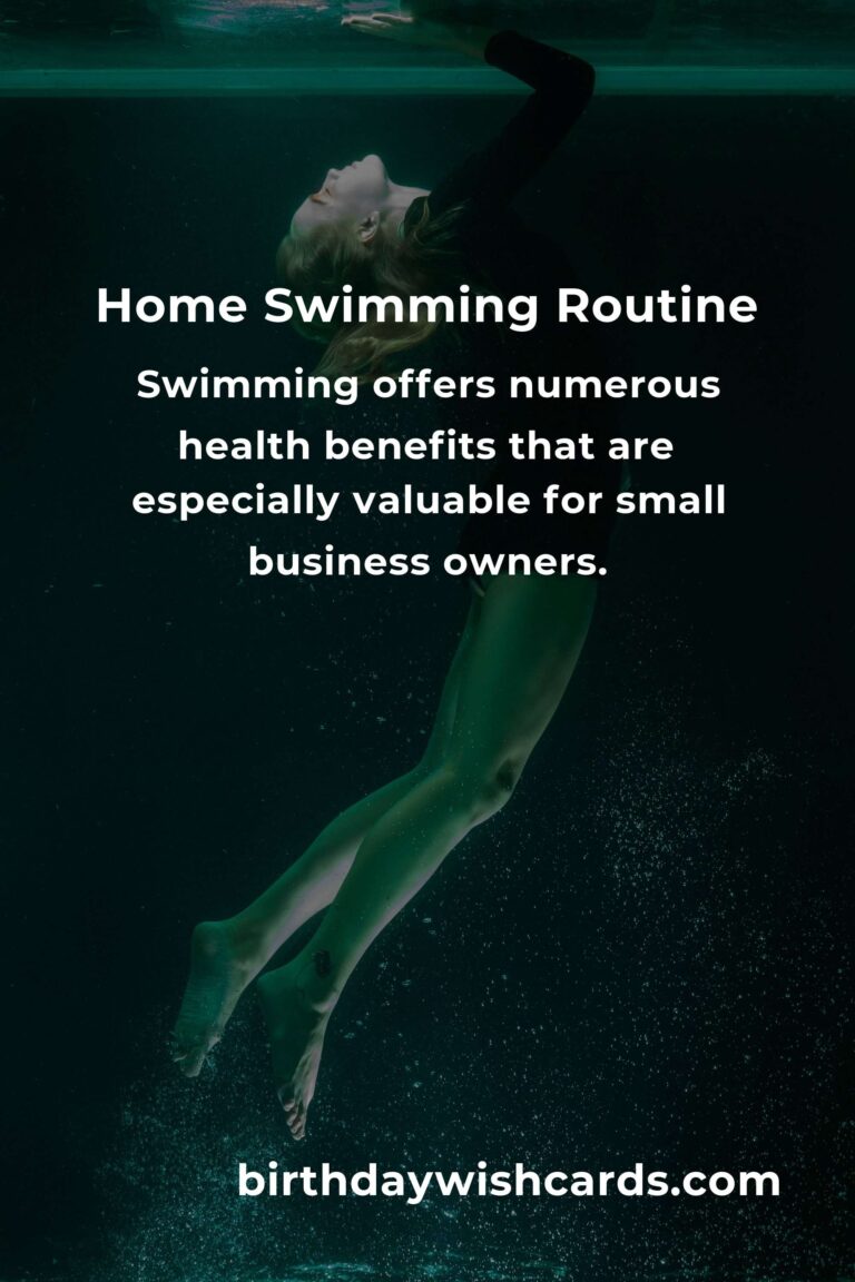 Effective Home Swimming Routine for Small Business Owners