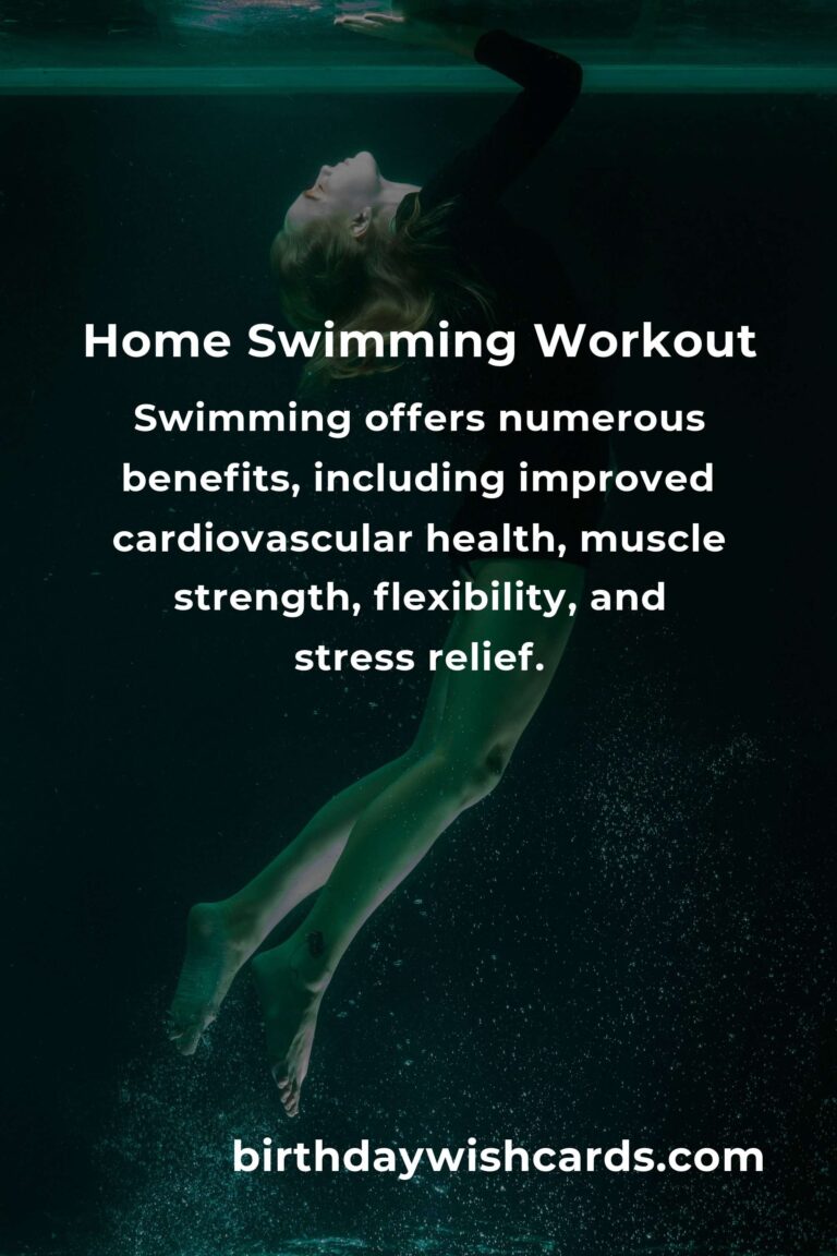 Effective Home Swimming Routine for Young Adults