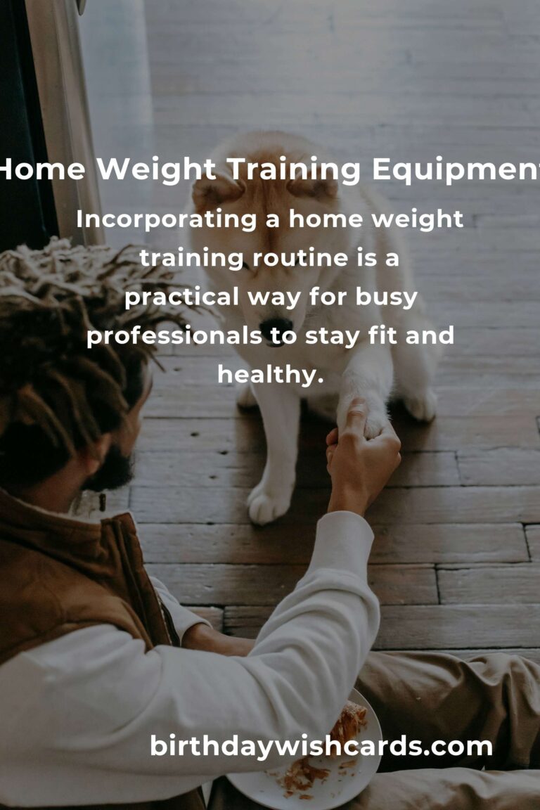 Effective Home Weight Training Routine for Busy Professionals