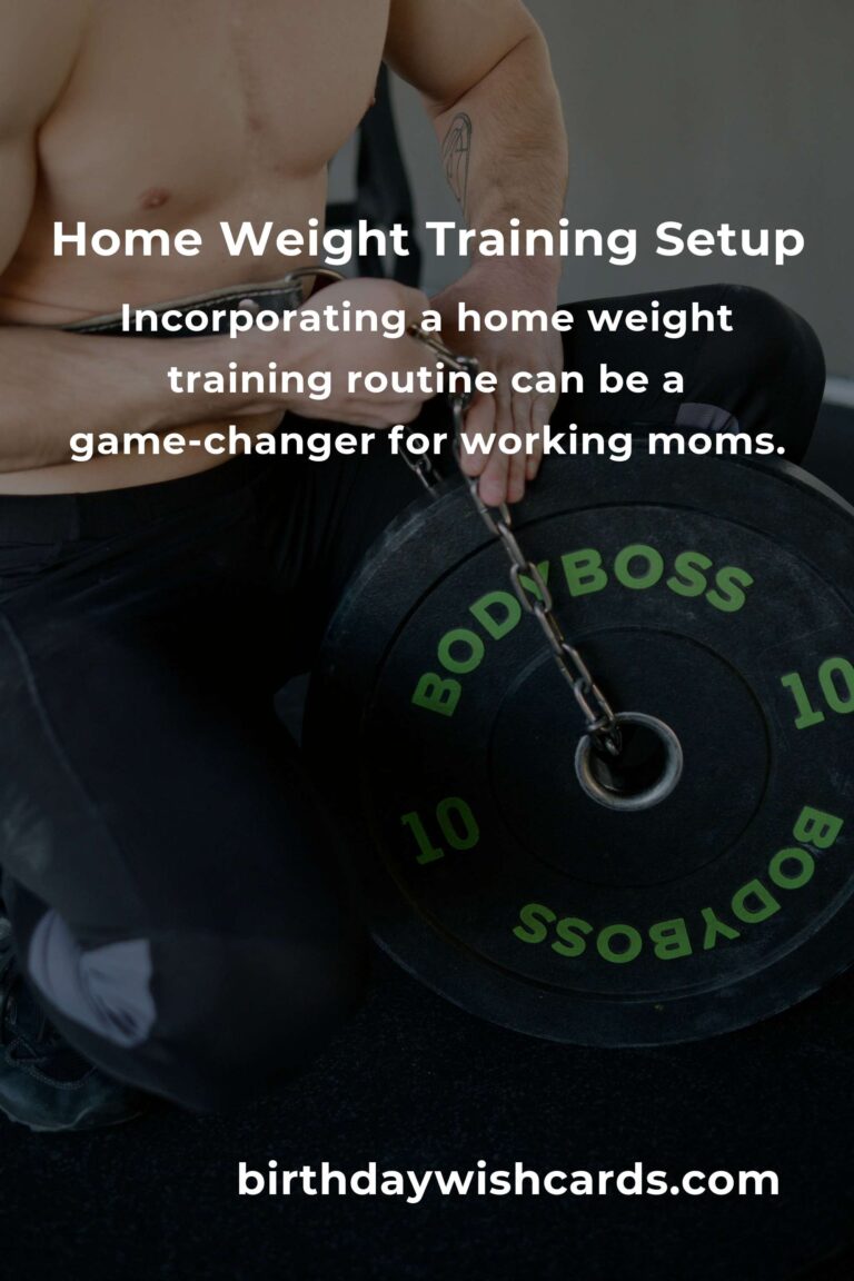 Effective Home Weight Training Routine for Busy Working Moms