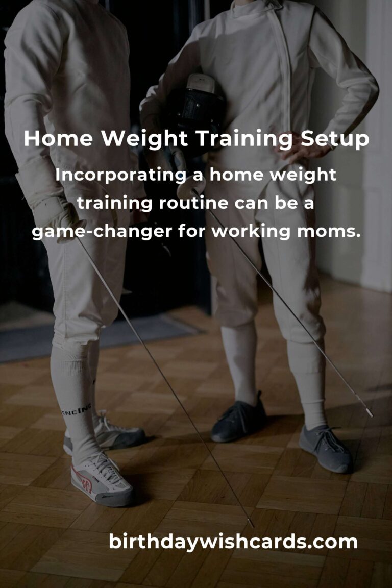 Effective Home Weight Training Routine for Busy Working Moms