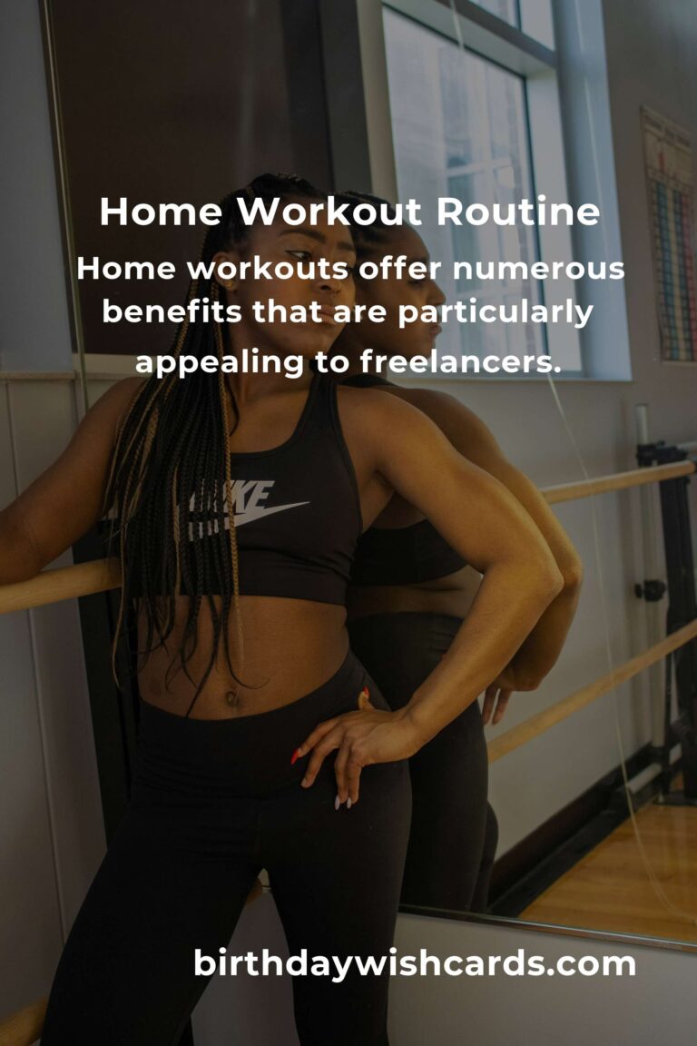 Effective Home Workout Routine for Freelancers