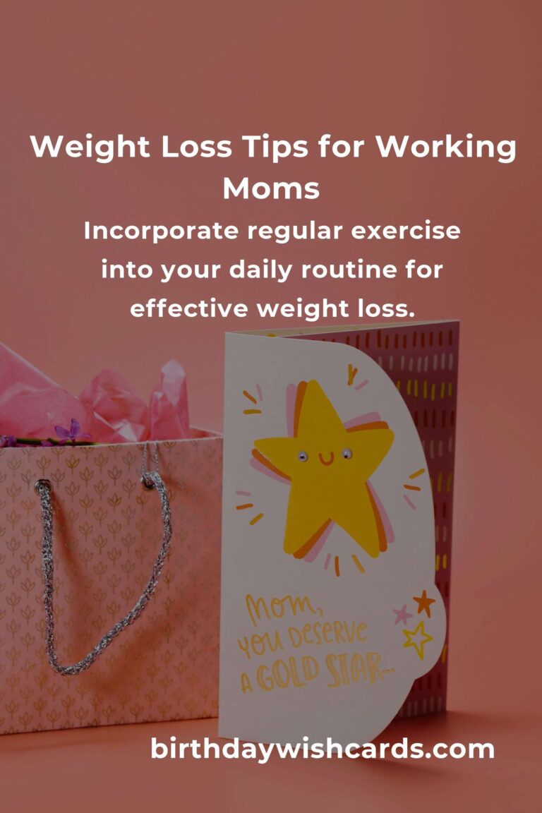 Effective Strategies to Enhance Weight Loss for Busy Working Moms