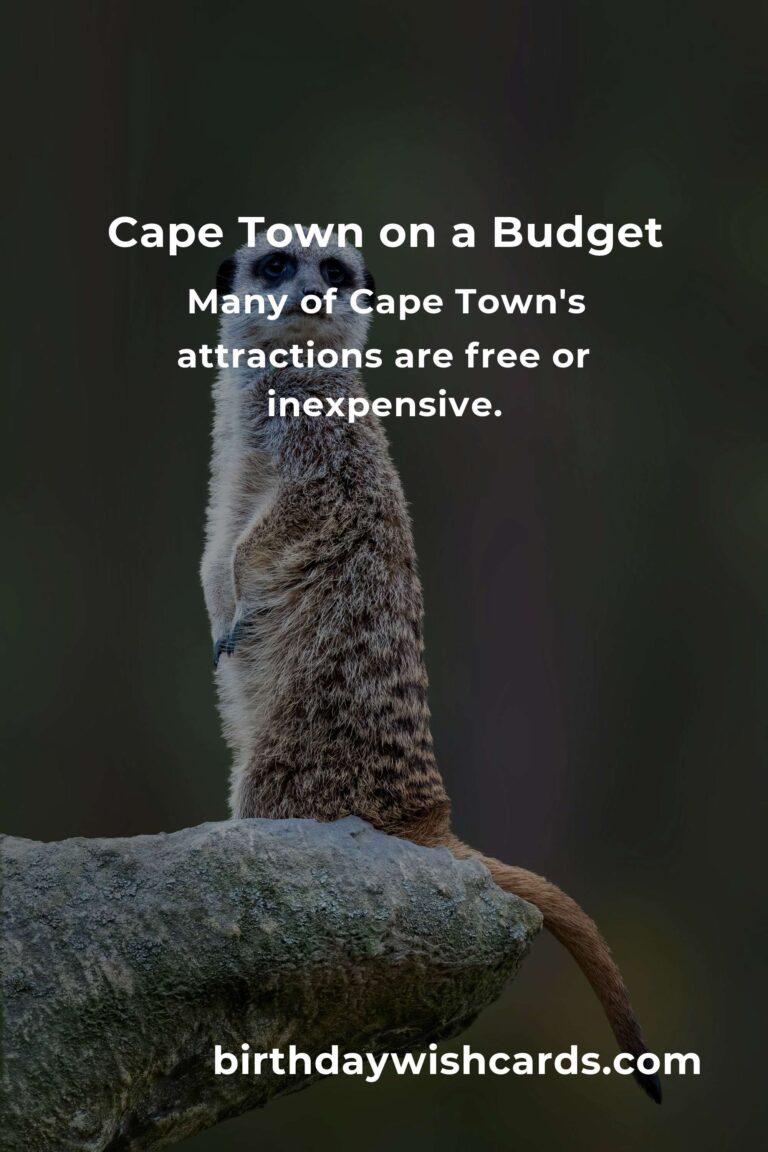 Effective Ways to Save $500 in Cape Town on a Tight Budget