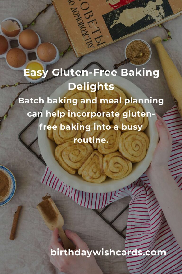 Effortless Gluten-Free Baking: A Busy Parent’s Guide to Deliciousness