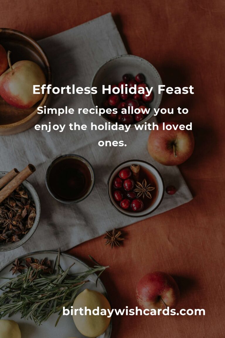 Effortless Holiday Cooking: A Busy Food Lover's Warm Guide to Stress-Free Festive Feasts