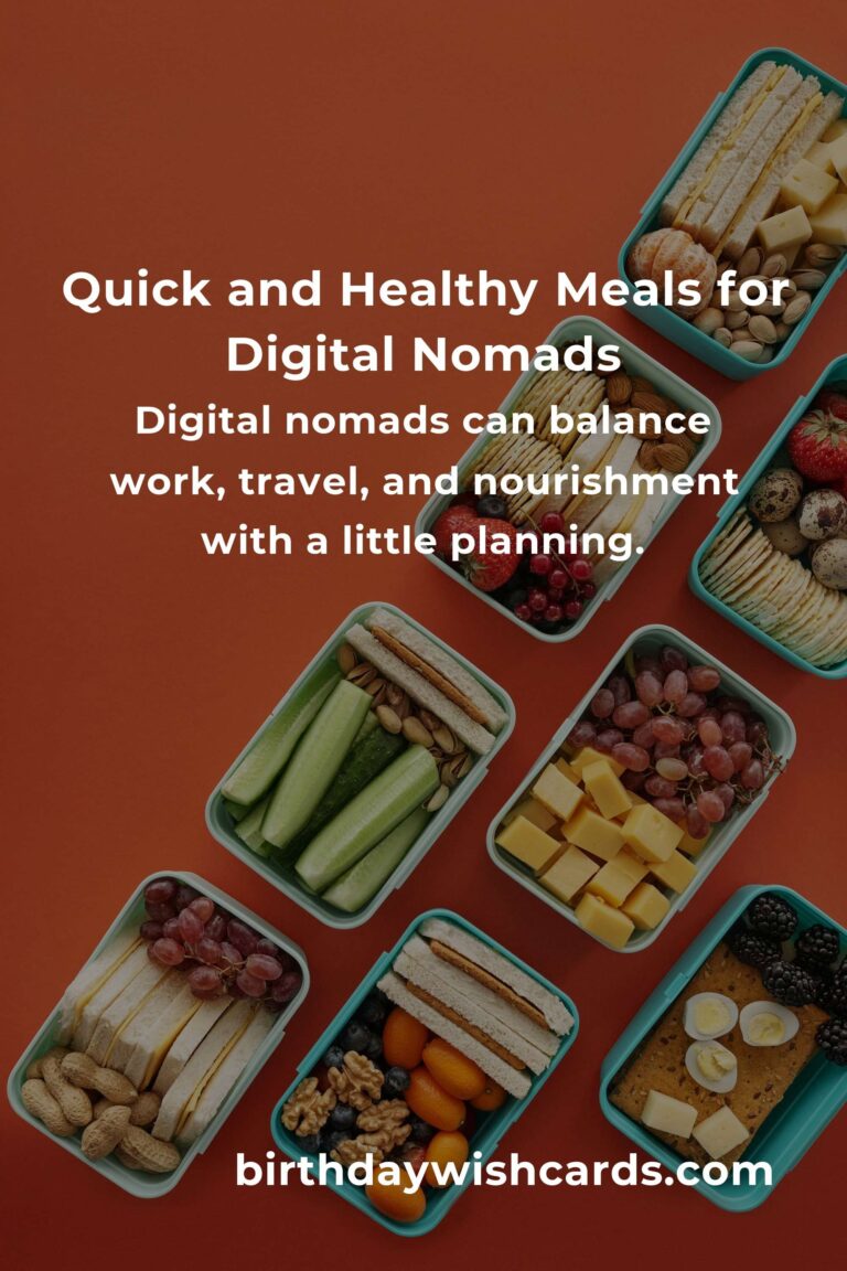 Effortless Meal Prep for the Busy Digital Nomad: Nourish Your Journey