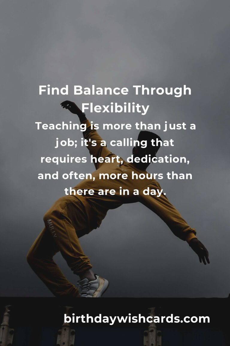 Embrace Calm: A Home Flexibility Routine for Teachers to Find Balance