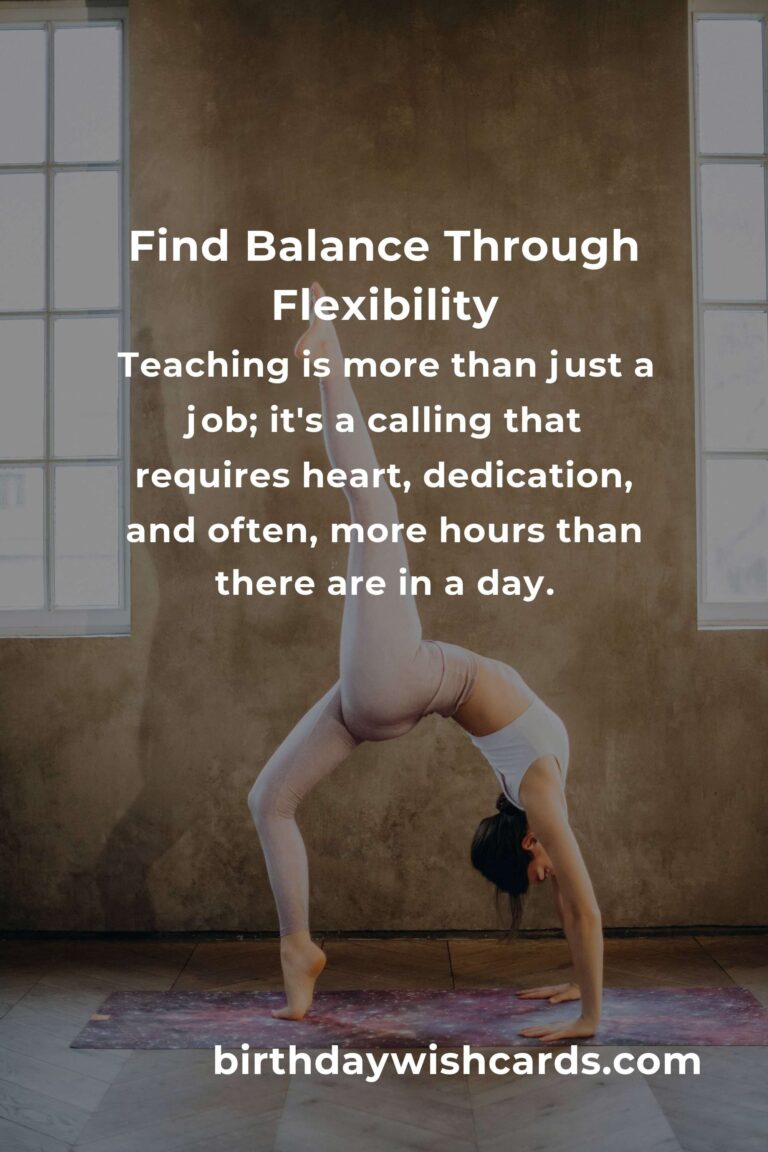 Embrace Calm: A Home Flexibility Routine for Teachers to Find Balance