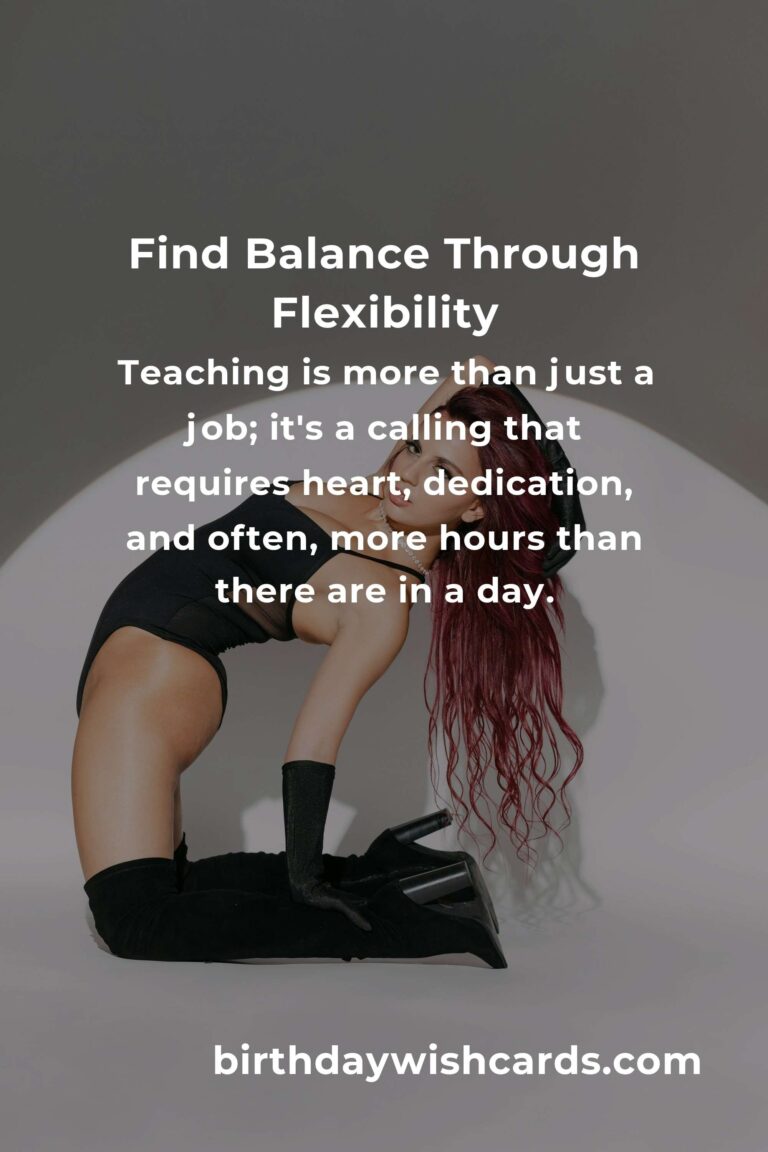 Embrace Calm: A Home Flexibility Routine for Teachers to Find Balance
